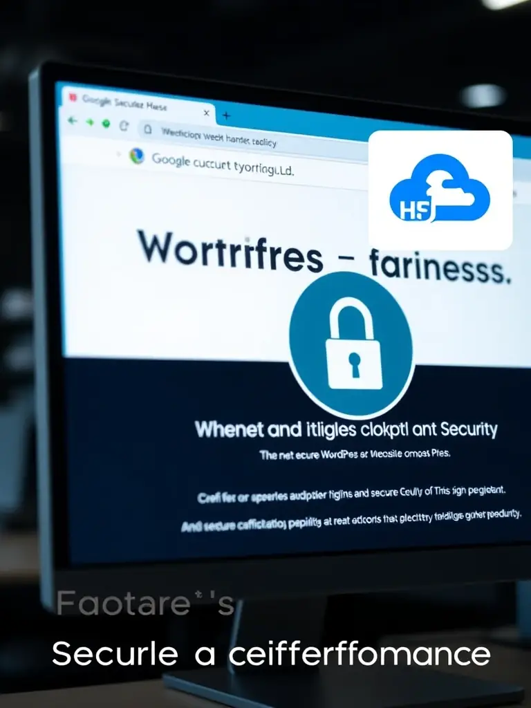 A secure WordPress website hosted on Google Cloud Platform, showing a padlock icon and the Google Cloud logo, emphasizing WP Milk's commitment to security and performance.