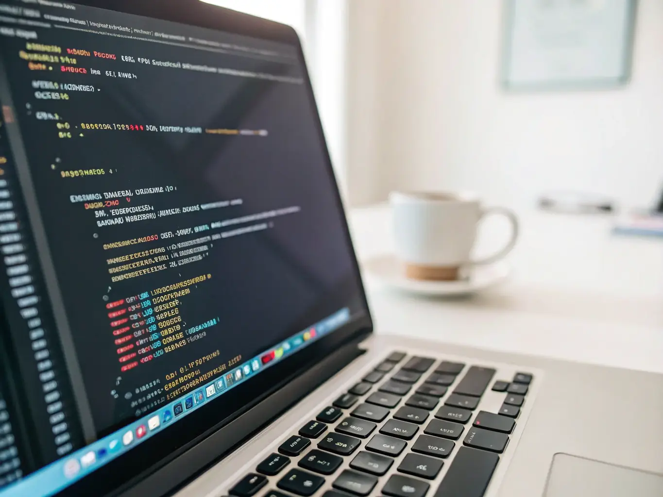 A detailed photograph showcasing a computer screen with website code being transferred between platforms, symbolizing the content migration process.