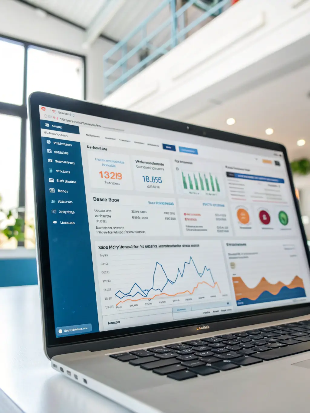 A clean, modern interface of the WordPress dashboard, showcasing its user-friendly design and intuitive navigation, emphasizing ease of use for WP Milk's clients.